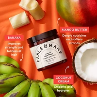 Masque pour les cheveux réparateur profondément hydratant pour cheveux moyens à épais
