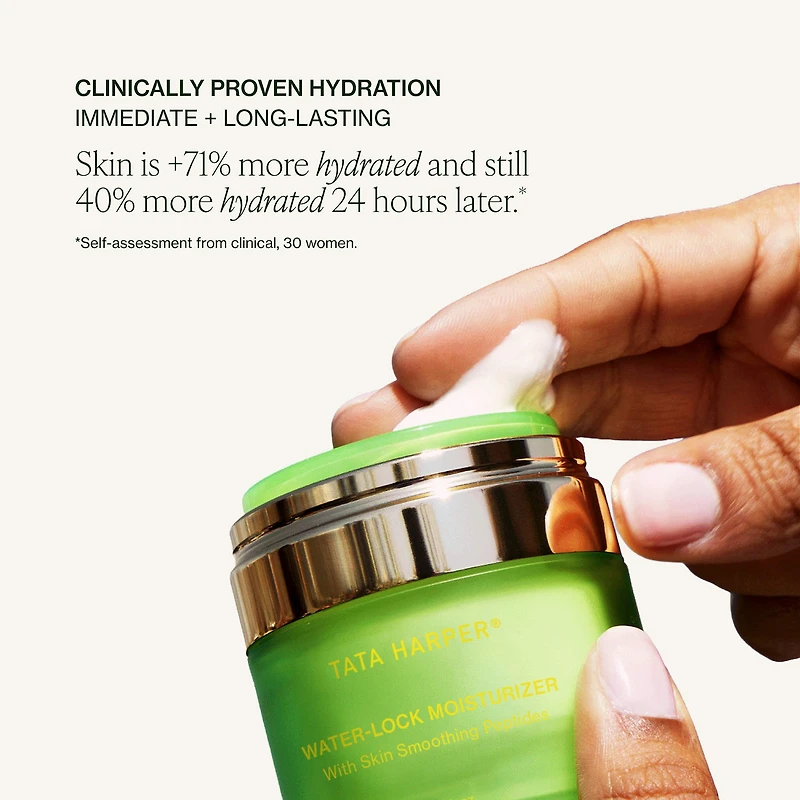 Water-Lock Refillable Moisturizer with Skin-Smoothing Peptides & Hyaluronic Acid