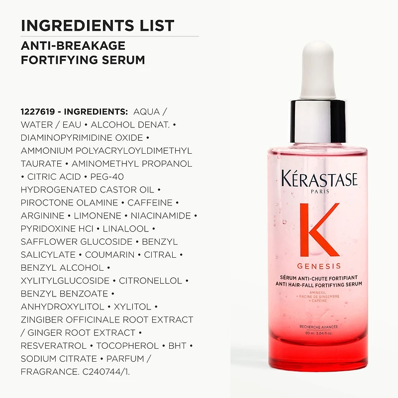 Sérum fortifiant pour cheveux et cuir chevelu Genesis