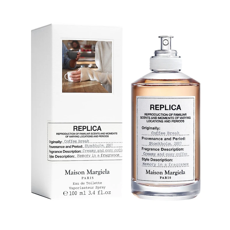 Eau de toilette REPLICA’ Coffee Break avec accord de café et lait mousseux