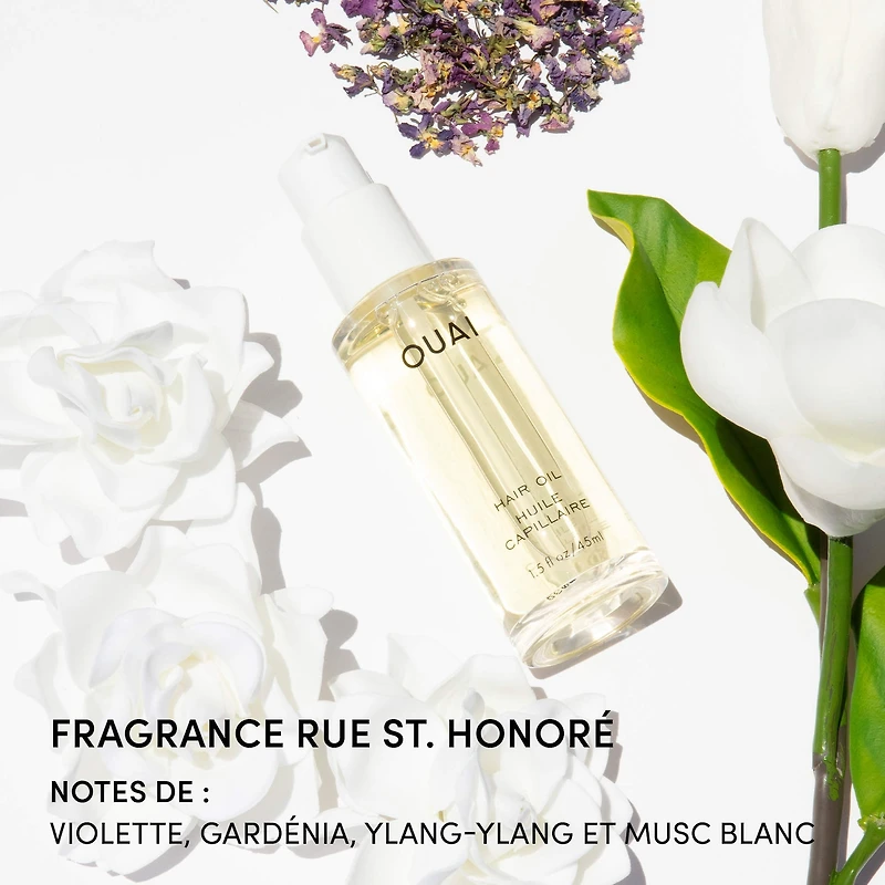 Huile légère protectrice contre la chaleur pour contrôler les frisottis.