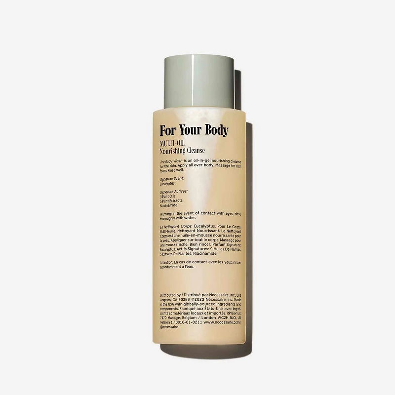Soin Nettoyant nourrissant avec huiles riches en lipides + niacinamide Le Corps, Eucalyptus