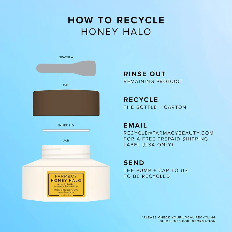 Hydratant aux céramides ultra-hydratants Honey Halo