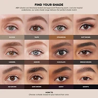 Crayon définisseur de sourcils à pointe triangulaire 3-en-1 Easy Precision