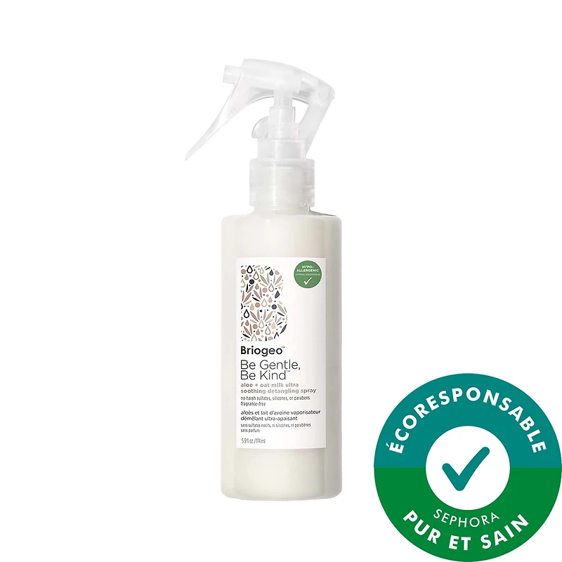 Démêlant non parfumés ultra-apaisant à l’aloès et au lait dʼavoine Be Gentle, Be Kind