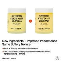 Mini Superberry Hydrate + Glow Dream Night Cream + Mask with Vitamin C