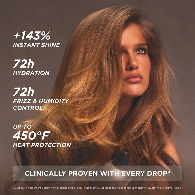Huile pour les cheveux infusée au miel