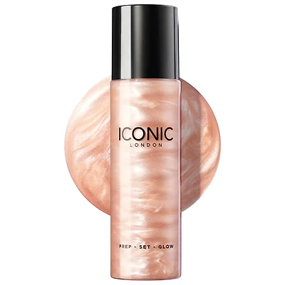 Iconic London Prep-Set-Glow Hydrating Glowy Setting Spray 4 oz/ 120 mL