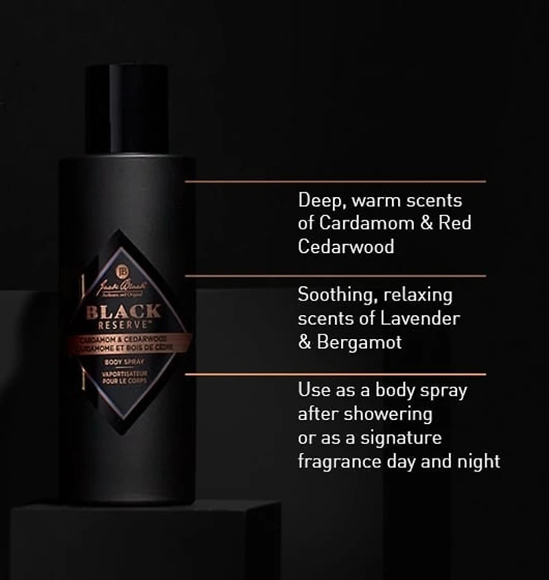 Brume pour le corps Black Reserve