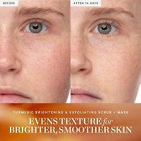 Turmeric Brightening Pore Scrub + Exfoliating Mask