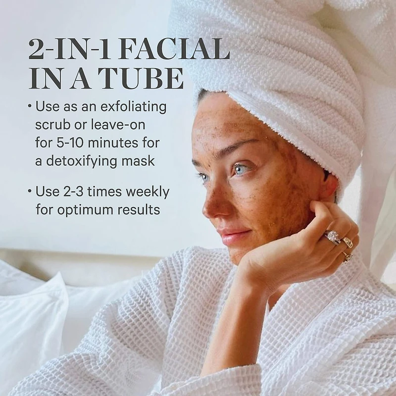 Turmeric Brightening Pore Scrub + Exfoliating Mask