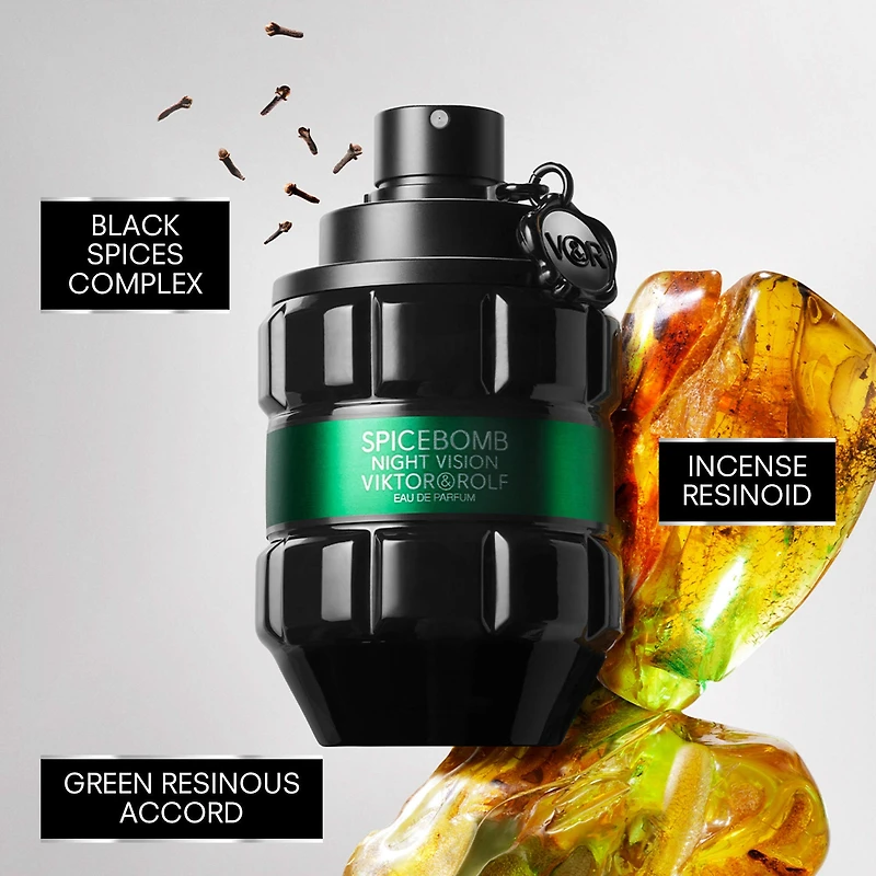 Eau de parfum Spicebomb Night Vision avec encens et notes boisées