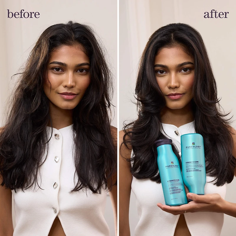 Shampooing Strength Cure pour cheveux abîmés