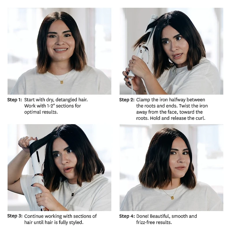 Curl ID 1.25” Smart Curling Iron with Interactive Touch Interface