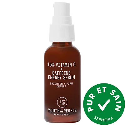15% Vitamin C + Caffeine Energy Brightening Serum for Uneven Tone