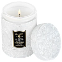 Bougie Tahitian Coconut Vanilla dans un bocal en verre