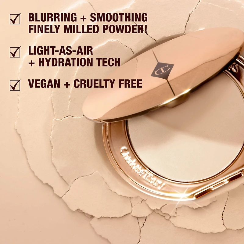 Mini Airbrush Flawless Finish Refillable Blurring & Setting Powder