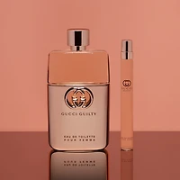 Eau de toilette Guilty pour femme avec mandarine, lilas et patchouli
