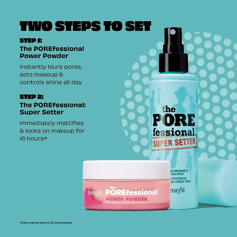 The POREfessional : Vaporisateur fixateur hydrofuge Super Setter minimisant les pores