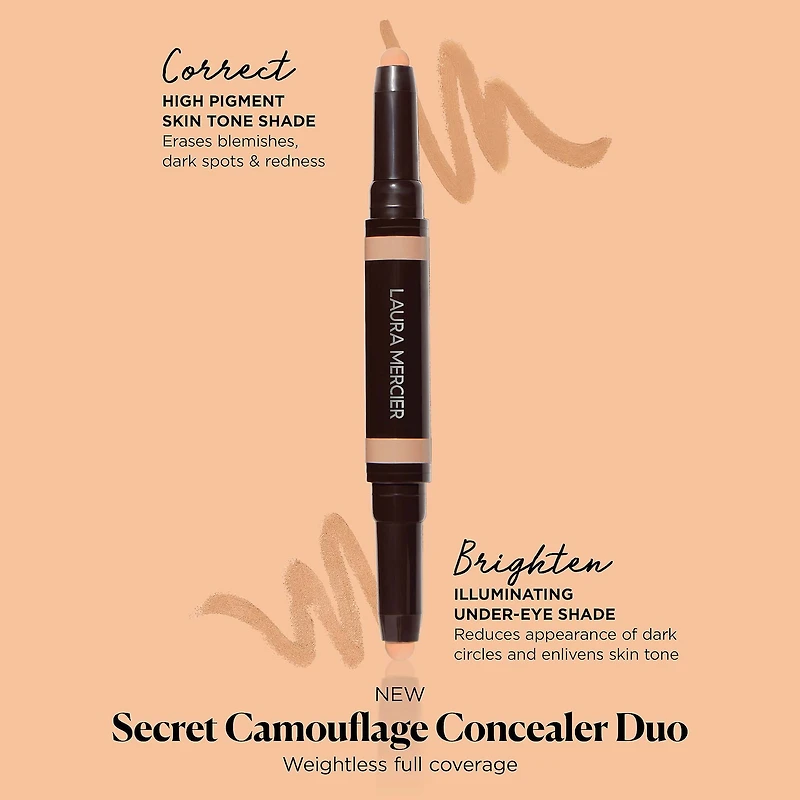 Duo anticernes en bâton Correction et Lumière Secret Camouflage