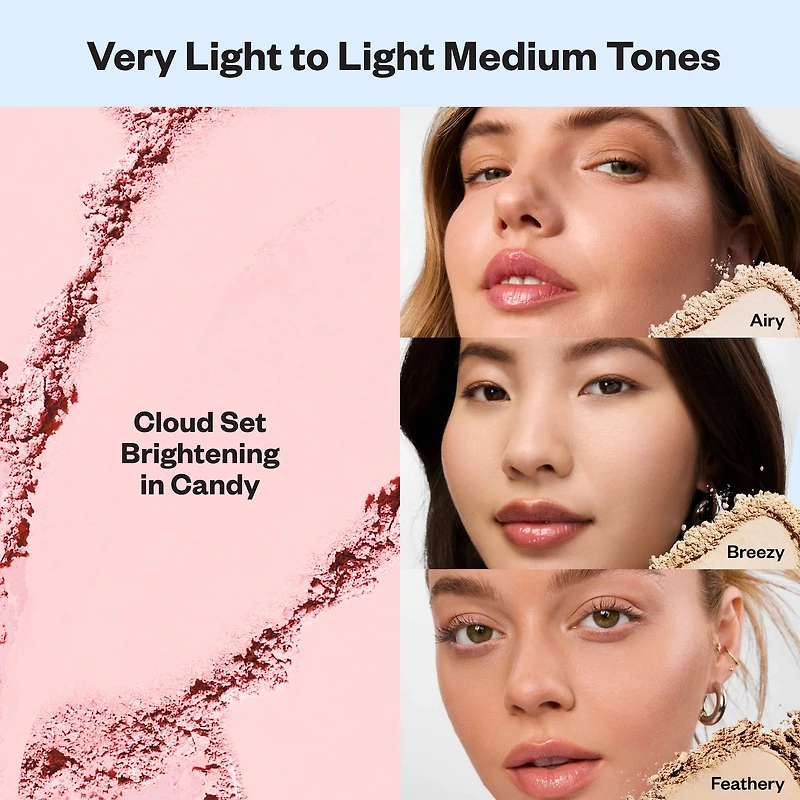 Poudre végane fixatrice et lissante sans talc Cloud Set Baked