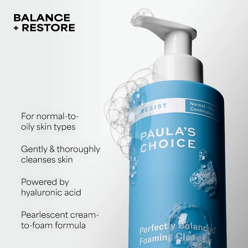 RESIST Perfectly Balanced Foaming Cleanser with Hyaluronic Acid