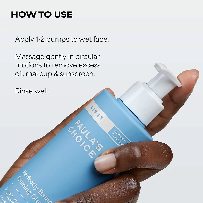 RESIST Perfectly Balanced Foaming Cleanser with Hyaluronic Acid