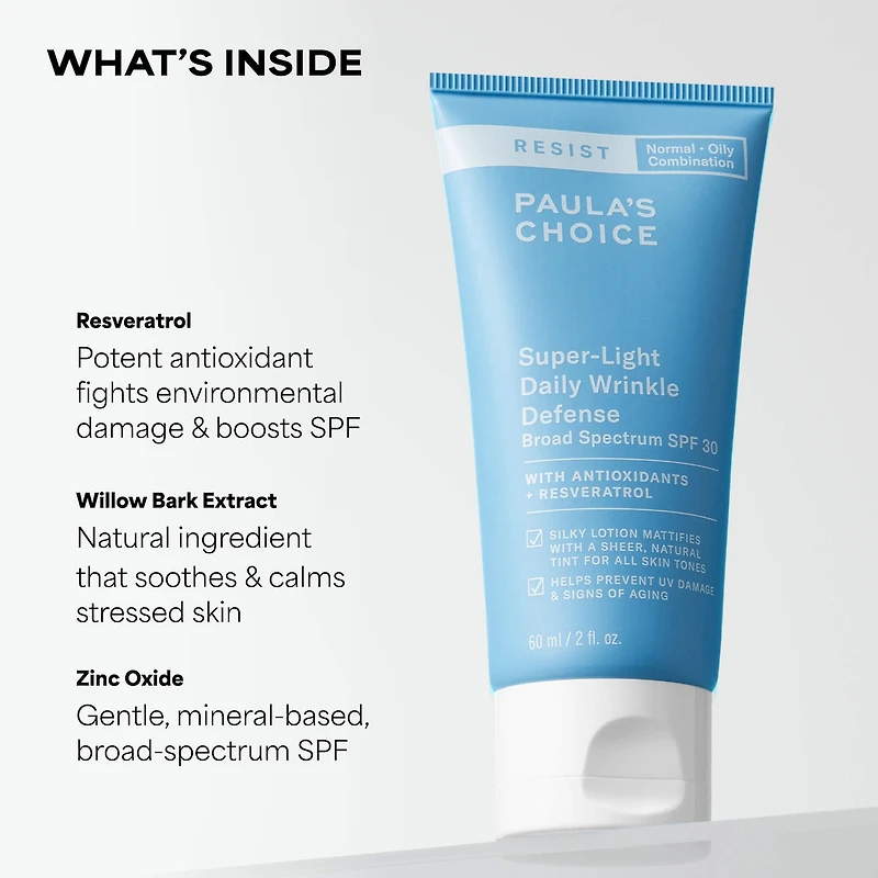 RESIST Super-Light Daily Wrinkle Defense Face Sunscreen SPF 30