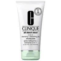 CLINIQUE All About Clean™ 2-in-1 Cleansing + Exfoliating Jelly Cleanser with Salicylic Acid 5 oz/ 150 mL