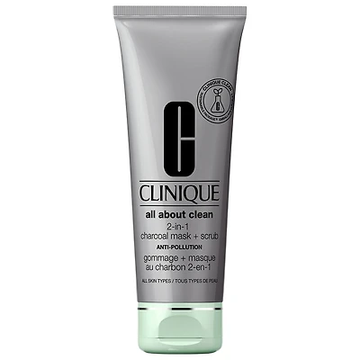 All About Clean™ 2-in-1 Charcoal Face Mask + Scrub Exfoliator 