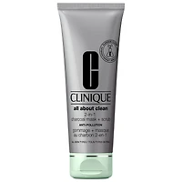 All About Clean™ 2-in-1 Charcoal Face Mask + Scrub Exfoliator 