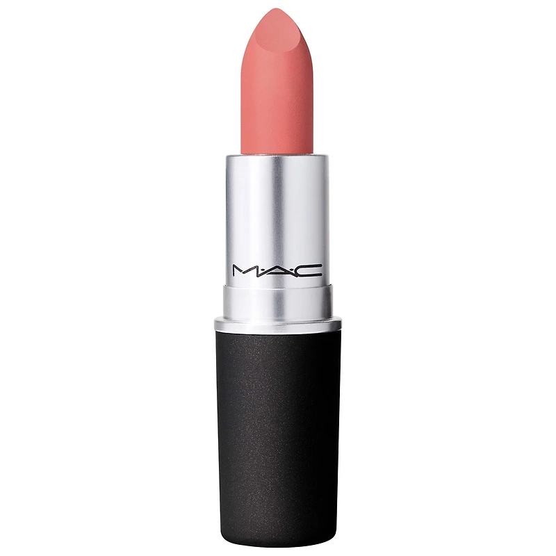 MAC Cosmetics Powder Kiss Weightless Soft-Matte Moisturizing and Blurring Lipstick Teddy 2.0.1 oz/ 3 g