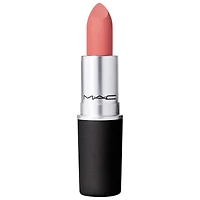 MAC Cosmetics Powder Kiss Weightless Soft-Matte Moisturizing and Blurring Lipstick Teddy 2.0.1 oz/ 3 g