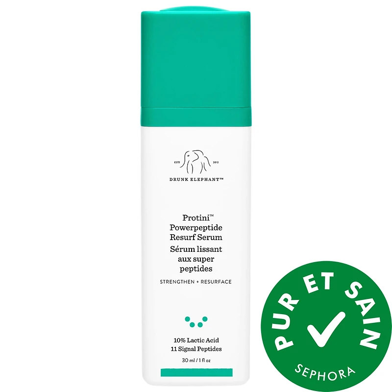 Sérum lissant aux peptides puissants Protini™ avec acide lactique