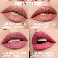 Crayon à lèvres mat automatique Lip Contour 2.0