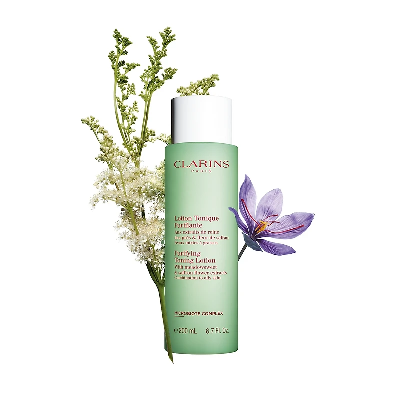 Lotion tonique purifiante aux extraits de reine-des-prés et de fleur de safran