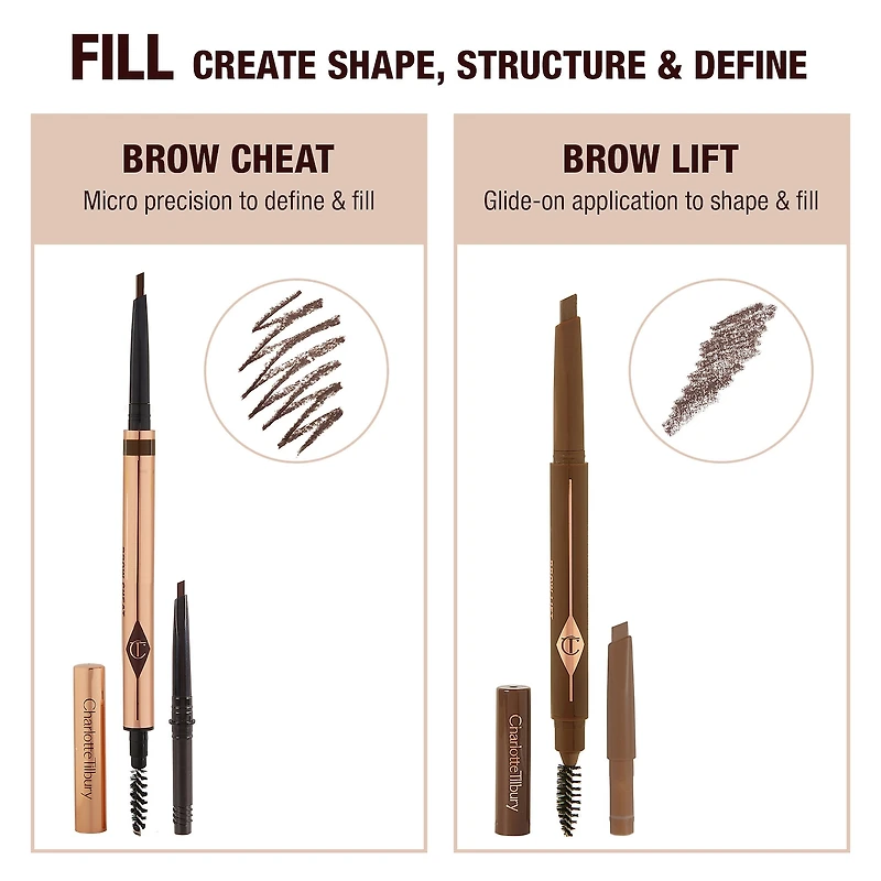 Crayon à sourcils ressemblant des poils rechargeable Brow Cheat