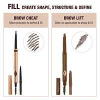 Crayon à sourcils ressemblant des poils rechargeable Brow Cheat