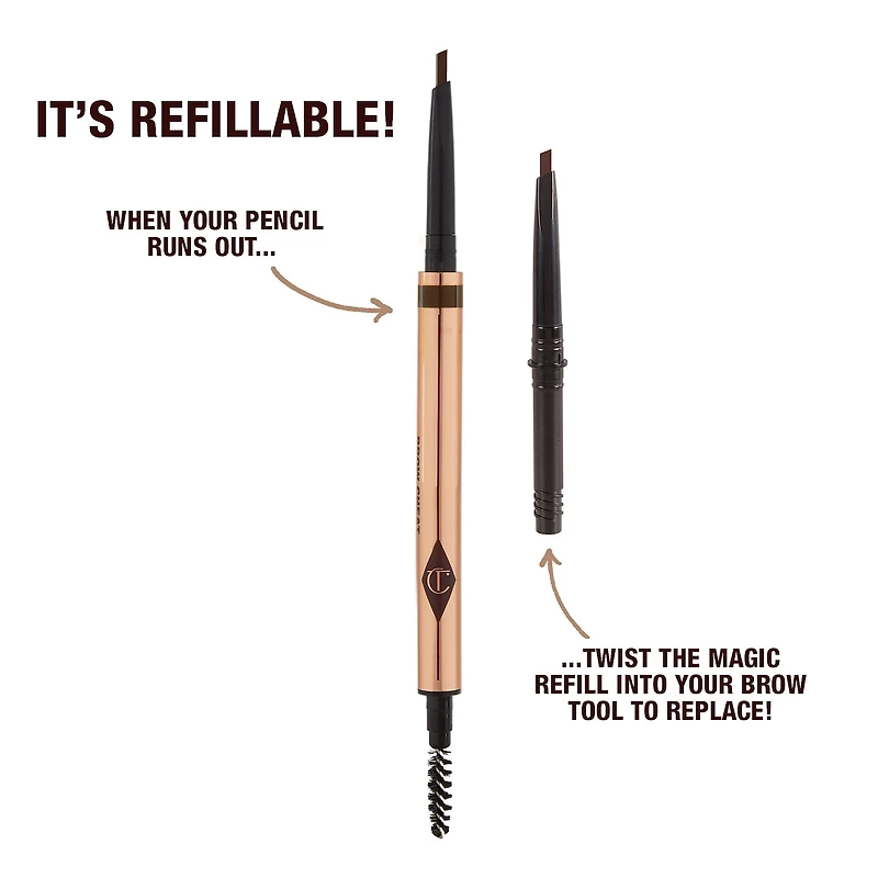Crayon à sourcils ressemblant des poils rechargeable Brow Cheat