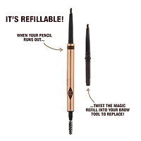 Crayon à sourcils ressemblant des poils rechargeable Brow Cheat