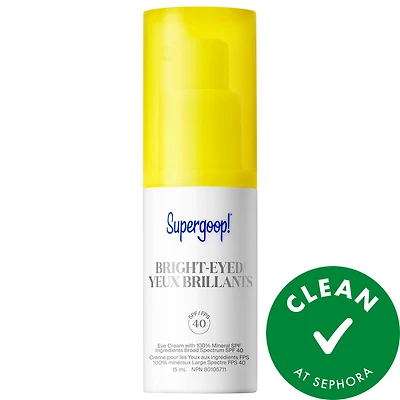 Supergoop! Bright-Eyed 100% Mineral Eye Cream SPF 40 PA+++ 0.5 oz/ 15 mL