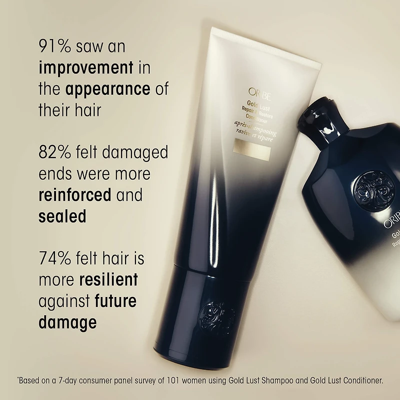 l’après-shampoing ravive et répare Gold Lust d’Oribe