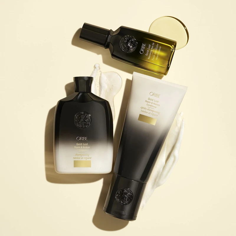 l’après-shampoing ravive et répare Gold Lust d’Oribe