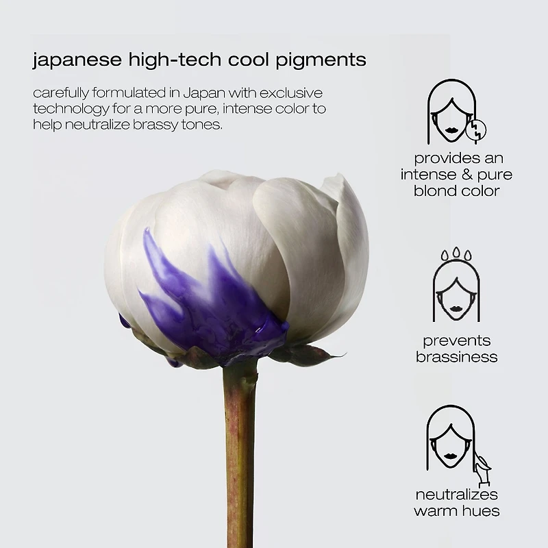 Masque violet antireflet cuivré Yūbi Blonde pour cheveux blonds