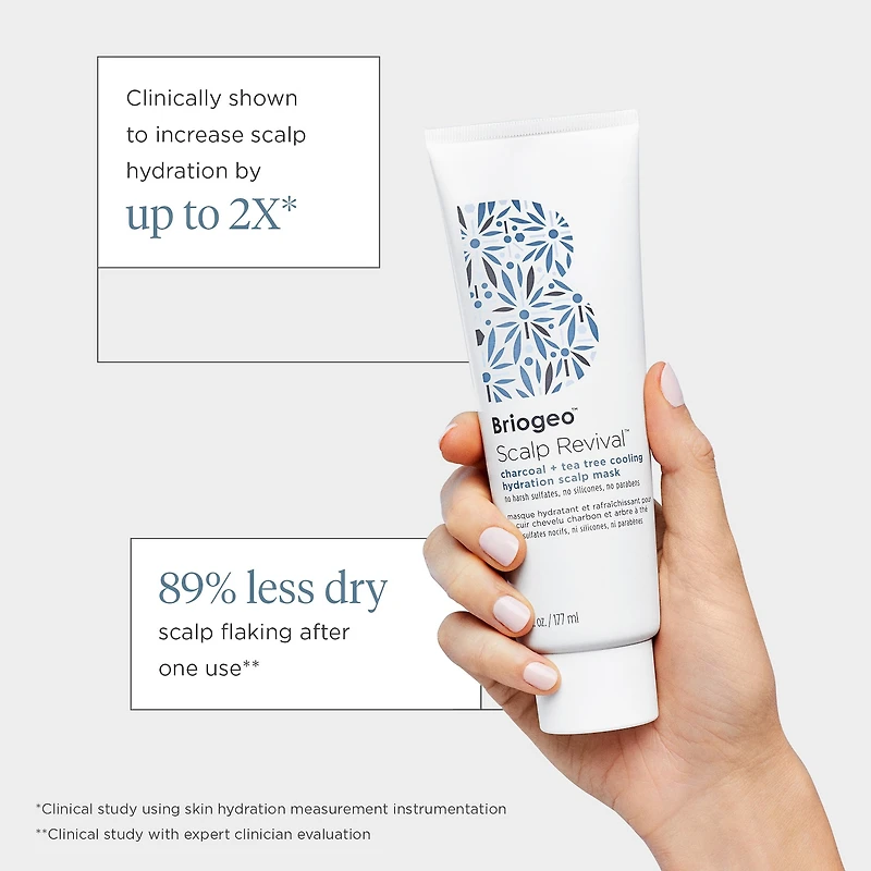 Masque hydratant et rafraîchissant pour le cuir chevelu au charbon et au théier Scalp Revival™ pour cuir chevelu sec et irrité