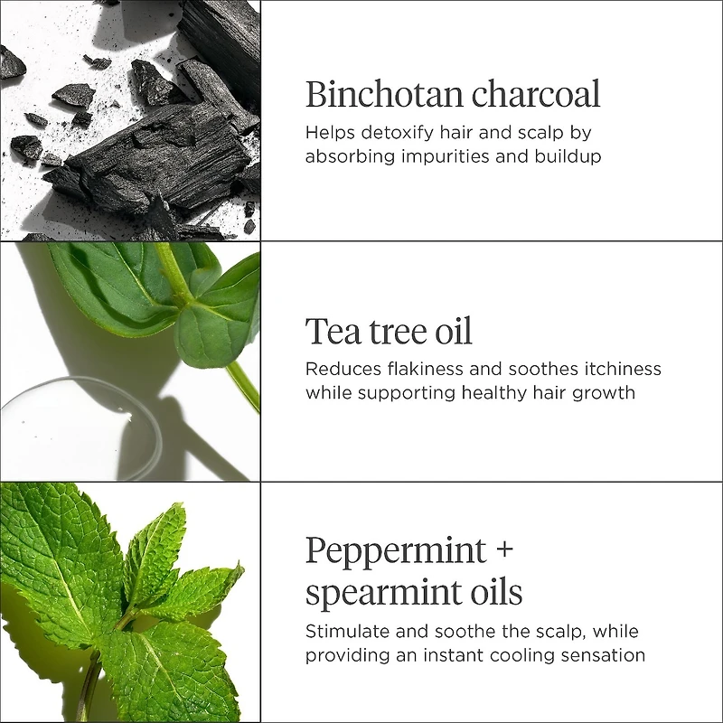 Masque hydratant et rafraîchissant pour le cuir chevelu au charbon et au théier Scalp Revival™ pour cuir chevelu sec et irrité
