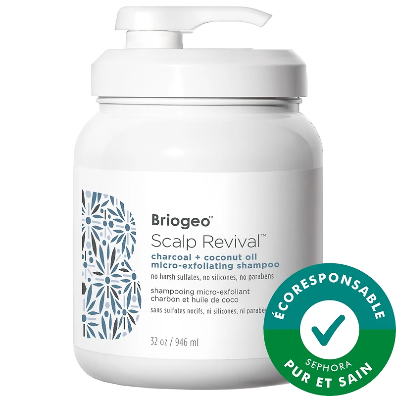 Shampoing micro-exfoliant charbon et huile de coco pour cuir chevelu Scalp Revival™
