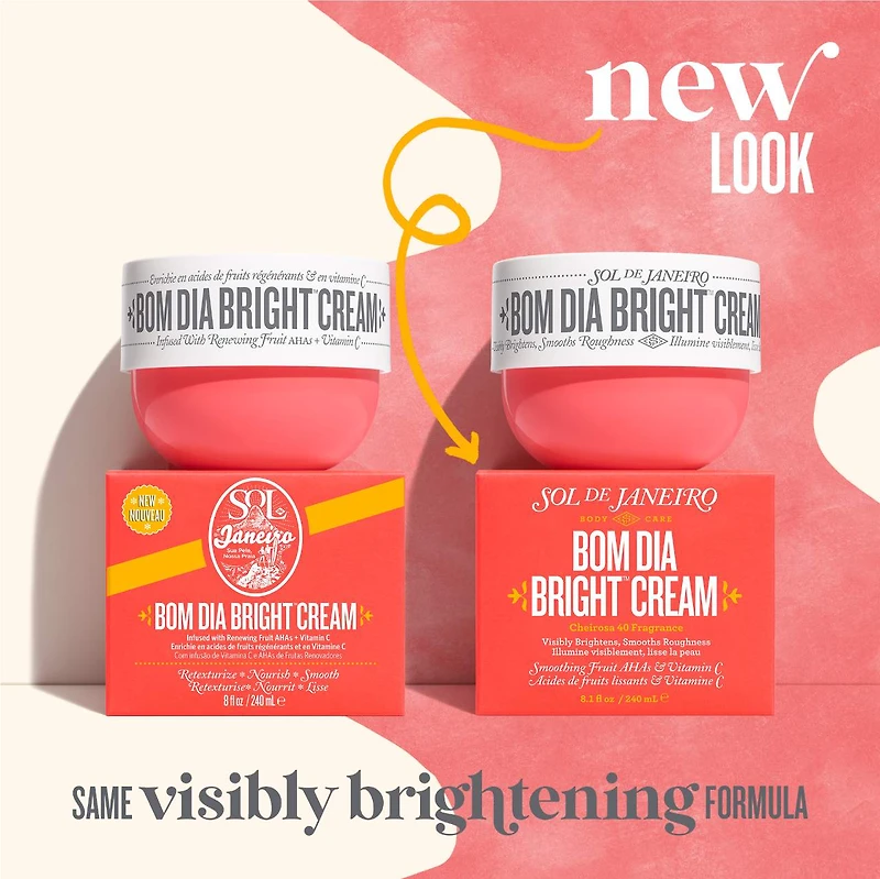 Crème pour le corps illuminatrice et lissante avec vitamine C Bom Dia Bright™