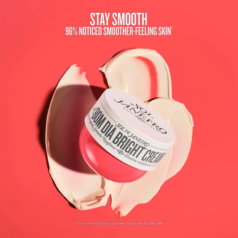 Minicrème illuminatrice et lissante pour le corps avec vitamine C Bom Dia Bright™.