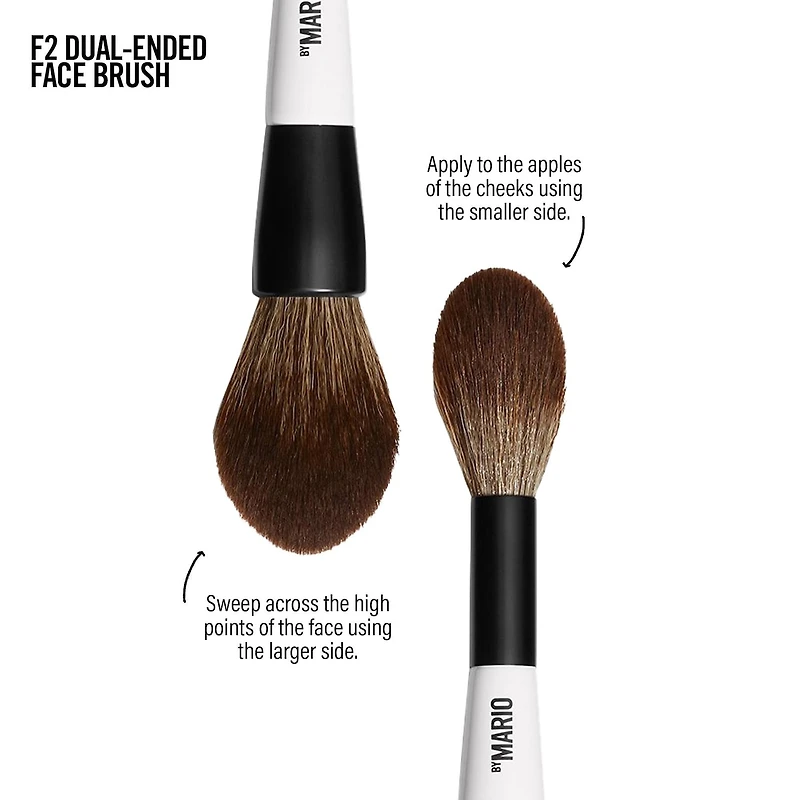 F2 pinceau à sourcils à double extrémité